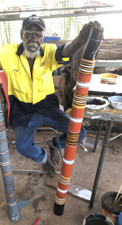 Painted didgeridoo